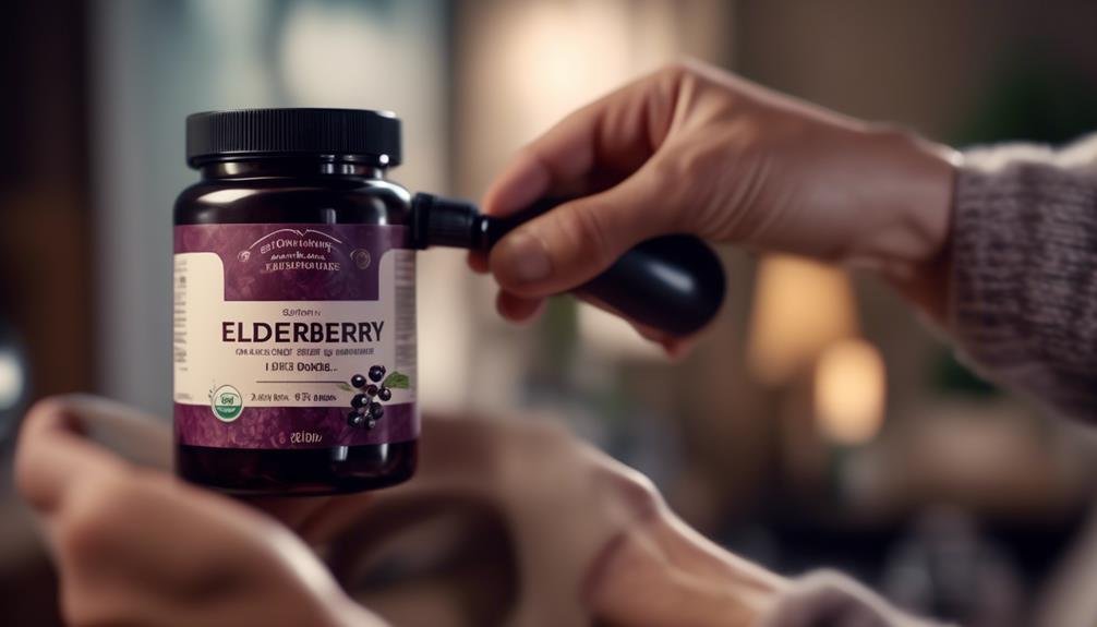 elderberry supplement safety guidelines