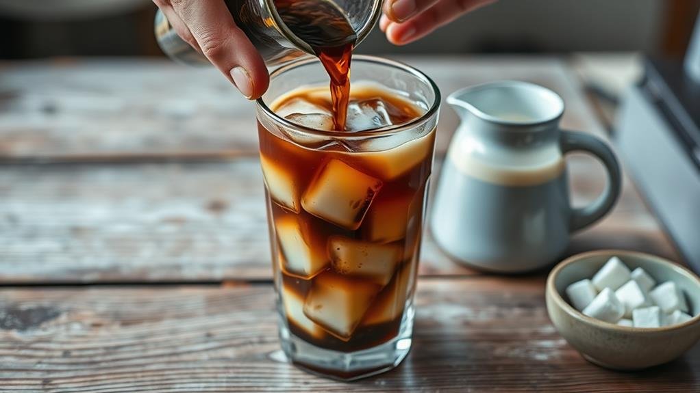 brewing chilled coffee delight