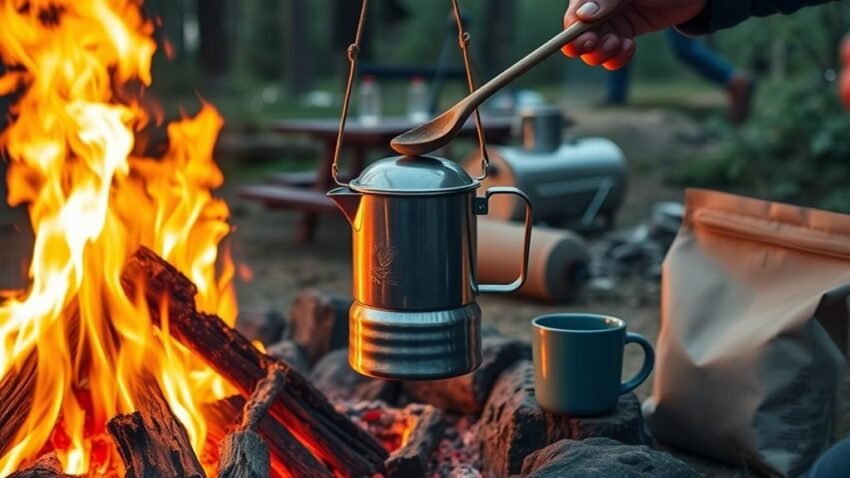 campfire coffee brewing tips