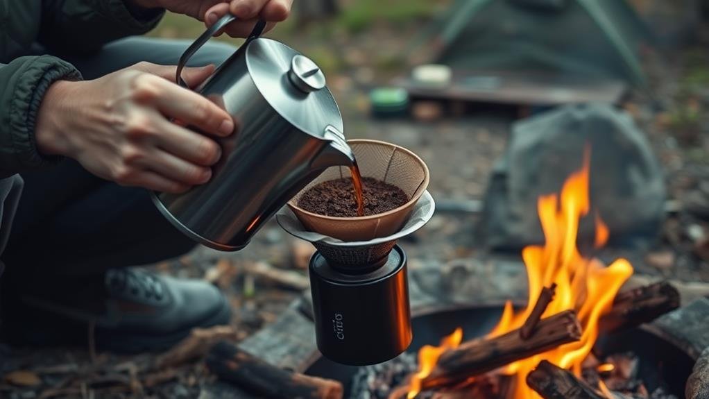 cleaning coffee pot filter