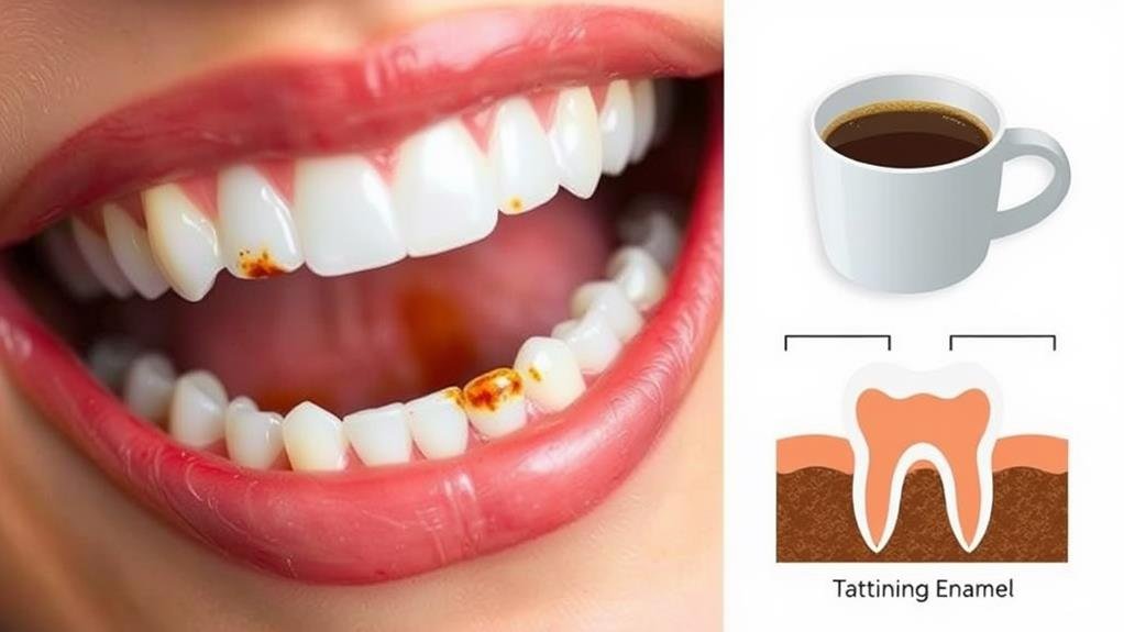 coffee stains teeth enamel