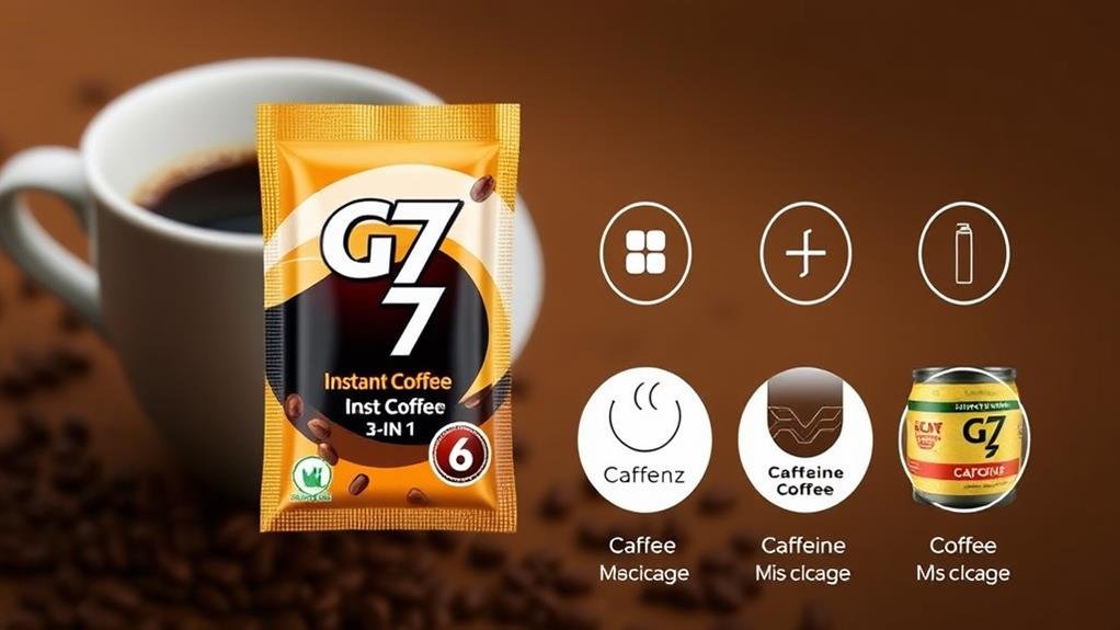 g7 sachet caffeine content