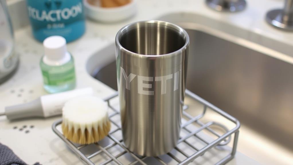 keeping yeti cups clean