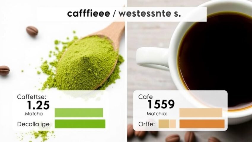 matcha vs coffee caffeine