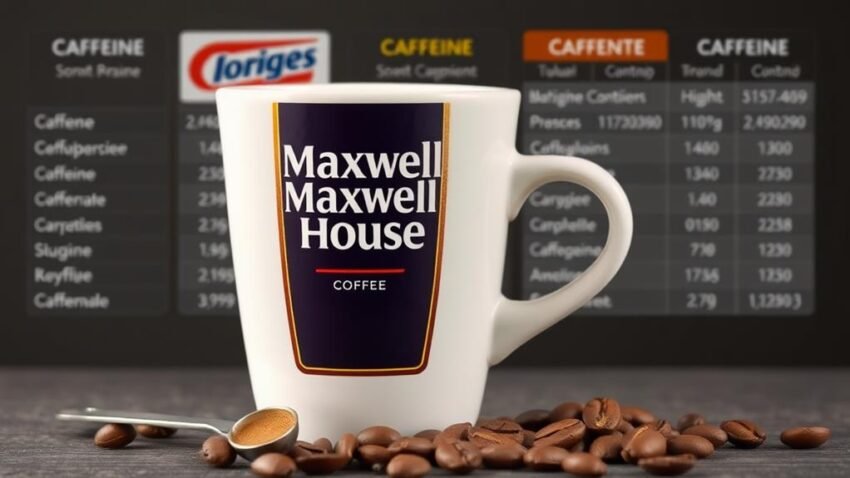 maxwell house coffee caffeine