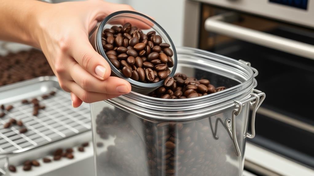 preserving freshly roasted beans