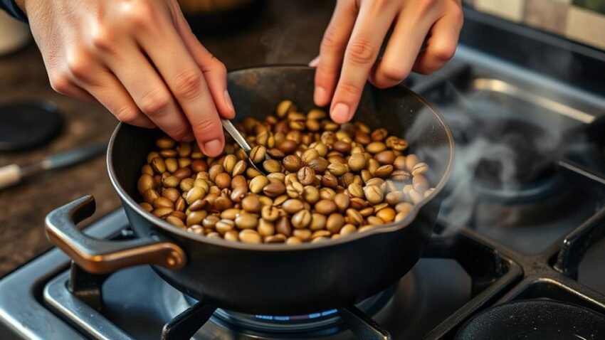 roasting coffee at home