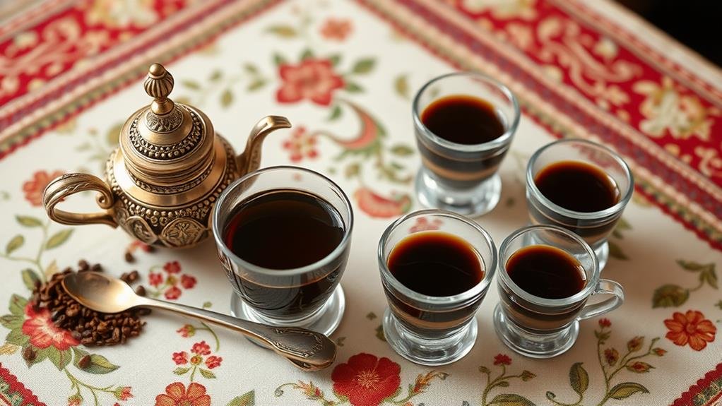 traditional turkish coffee brewing