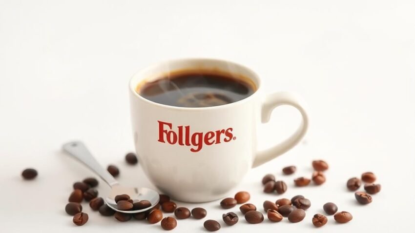 caffeine content in folgers