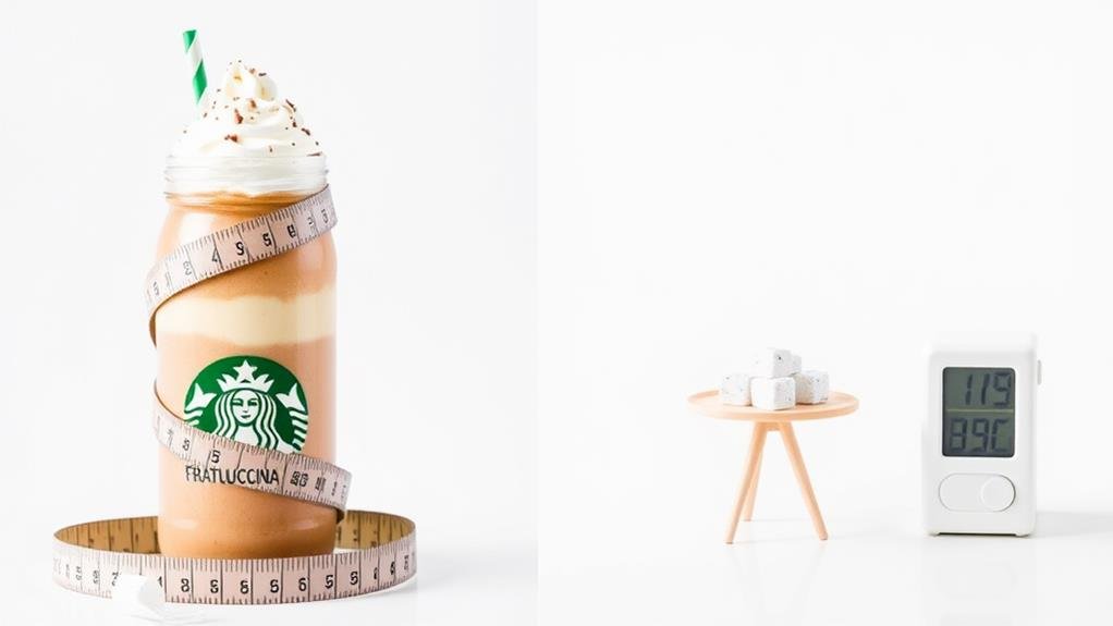 frappuccino sugar and calories