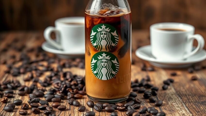 starbucks glass bottle caffeine